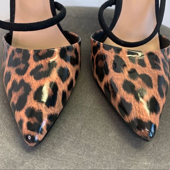 Call It Spring patent leopard animal print high heels size 10 - Picture 6 of 10